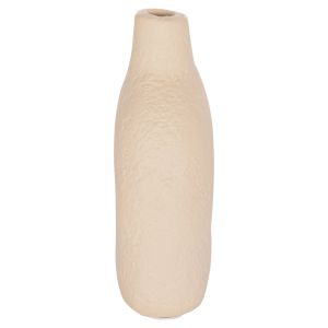 Decorative vase Hm4667.02m terracotta in creamy white - 17x6.5x20hcm.