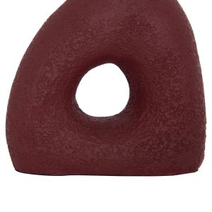 Decorative vase Hm4667.06m terracotta in maroon red - 17x6.5x20hcm.