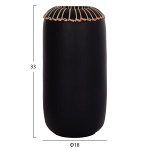 Декоративна ваза Lennox Hm4675.01s теракота в черно - Φ18x33hсм.
