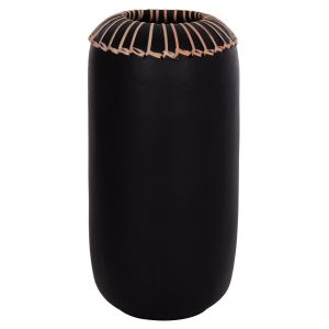 Декоративна ваза Lennox Hm4675.01s теракота в черно - Φ18x33hсм.