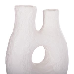 Декоративна ваза Namentis Hm4665.02l теракота в бял цвят - 27x13.5x37всм.