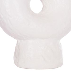 Декоративна ваза Namentis Hm4665.02s теракота в бял цвят -- 26x15x32.5hсм.