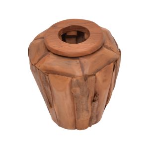 Декоративна ваза Naturally тиково дърво Archean в естествен нюанс D30x30см