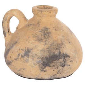 Decorative vase Vermo Hm4394 terracotta in beige matte Φ22x17cm.