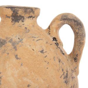 Decorative vase Vermo Hm4394 terracotta in beige matte Φ22x17cm.