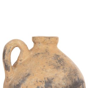 Decorative vase Vermo Hm4394 terracotta in beige matte Φ22x17cm.