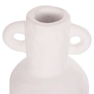 Декоративна ваза серия Clayvon Hm4406 теракота в бял цвят Φ14x20всм.