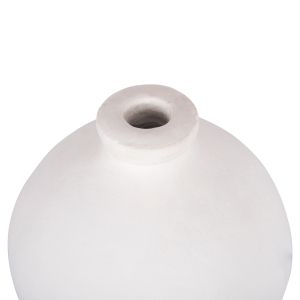Декоративна ваза серия Clayvon Hm4410 теракот в бял цвят 18x18x20hcm.