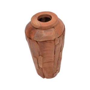 Декоративна ваза тиково дърво Archean в естествен цвят D30x60см