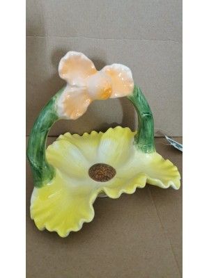 Decorative ceramic flower bowl