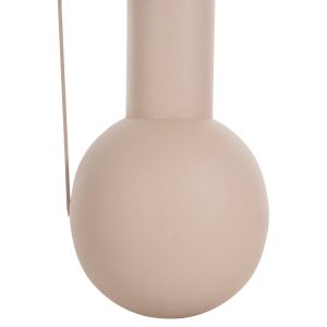 Декоративна метална ваза Flagon Hm4259,01 цвят екрю D34x54hcm