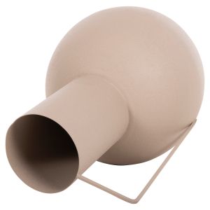 Декоративна метална ваза Flagon Hm4259,01 цвят екрю D34x54hcm