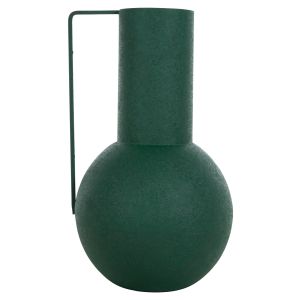 Декоративна метална ваза Flagon Hm4260,03 в зелен цвят D26x45hcm