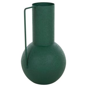 Декоративна метална ваза Flagon Hm4260,03 в зелен цвят D26x45hcm