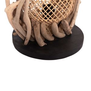 Decorative table lamp Ashin Hm4438 wooden rattan 30x30x49cm.