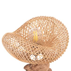Decorative table lamp Ivar Naturally Hm4431 river/sea wood Driftwood and rattan 32x30x53hcm.