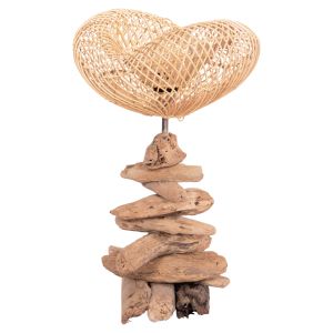 Decorative table lamp Ivar Naturally Hm4431 river/sea wood Driftwood and rattan 32x30x53hcm.