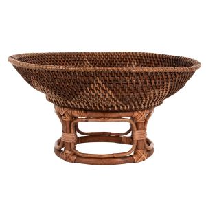 Декоративна плетена купа от ракита Hm4270 D35x18hcm
