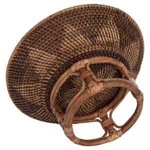 Декоративна плетена купа от ракита Hm4270 D35x18hcm