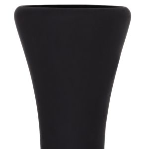 Decorative floor vase Nebula Hm4660.01l fiber cement made of black teak wood Φ45x172hcm.