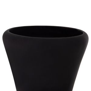 Decorative floor vase Nebula Hm4660.01l fiber cement made of black teak wood Φ45x172hcm.
