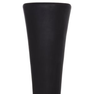 Decorative floor vase Nebula Hm4660.01m fiber cement black teak wood Φ45x148hcm.