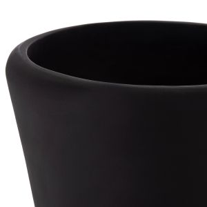 Decorative floor vase Nebula Hm4660.01m fiber cement black teak wood Φ45x148hcm.