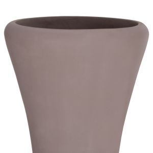 Decorative floor vase Nebula Hm4660.05l fiber cement in teak taupe color Φ45x172hcm.