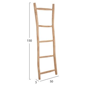 Decorative ladder/hanger solid teak wood 50x5x150hcm Hm9761