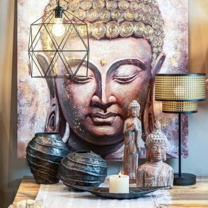 Decorative figure Buddha 23697 brown color 21x14x37cm