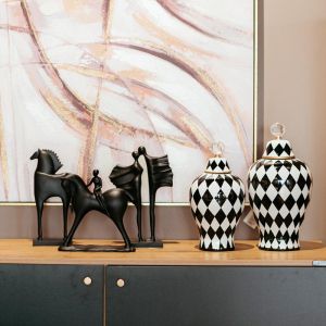 Decorative figure Fl7220 black color 13x5x27cm