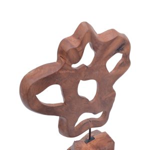Декоративна фигура Strab Inart Naturally, натурално дърво от тик-метал, 49x15x70cm Hm код: N/a
