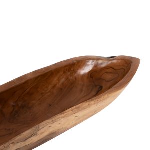 Декоративни купи сет 2бр Hm4305 от масивно тиково дърво 68,5x18,5x9,5hcm