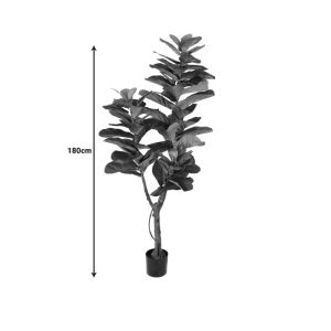 Декоративно дърво Fiddlehead I в кашпа Inart H180cm