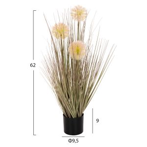 Декоративно изкуствено растение в саксия глухарче/трева D9,5x9-62hcm Hm4016