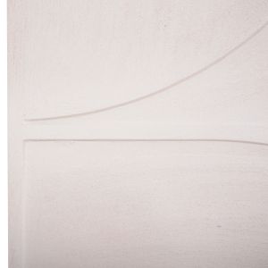 Decorative wall panel square series Santorini Hm4507 Mdf in musky white color 80x4(thickness)x80hcm.