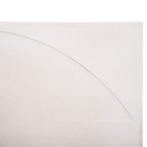 Decorative wall panel square series Santorini Hm4508 Mdf in musky white color 80x4(thickness)x80hcm.