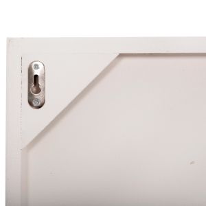 Decorative wall panel square series Santorini Hm4508 Mdf in musky white color 80x4(thickness)x80hcm.