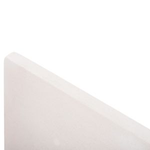 Decorative wall panel, rectangle, Santorini series, Hm4510, Mdf, in musky white color, 60x4(thickness)x80hcm.