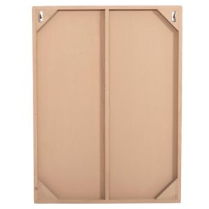 Decorative wall panel rectangle Santorini series Hm4521 Mdf in beige color 60x4(thickness)x80hcm.