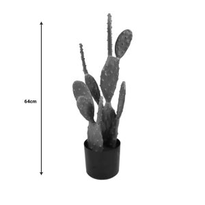 Декоративно растение Cactus в кашпа Inart H64cm