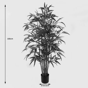Декоративно растение в саксия Rhapis Palm зелено D80x180см
