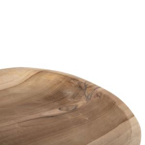 Декоративно табло овално, изработено от рециклиран тиково дърво 45x35x4cm Hm4293