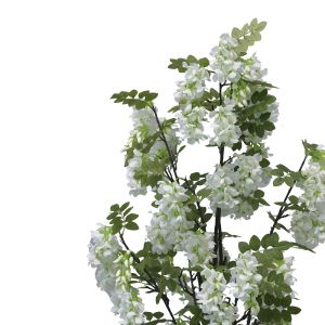 Декоративно цъфнало дърво Bean в кашпа Inart H125cm