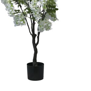 Декоративно цъфнало дърво Bean в кашпа Inart H125cm