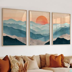 Decoration on canvas Poerto triptych with digital print 33x2x48cm