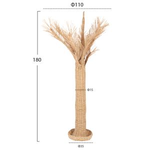 Декорация дърво Hm7871 ратан в натурален цвят D110x180hcm