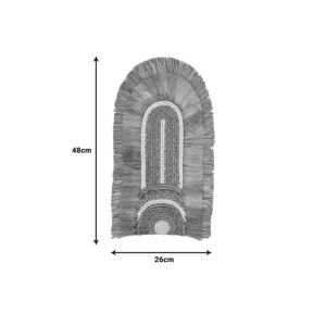 Декорация за стена Earsy I мат в естествен цвят 48x26x8см