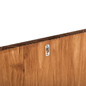 Декорация за стена Illusion Hm4654 метал-дърво 125.5x3(дебелина)x79hcm.