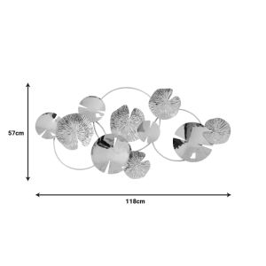 Декорация за стена Lacy Metal в златист нюанс 118x57x5см